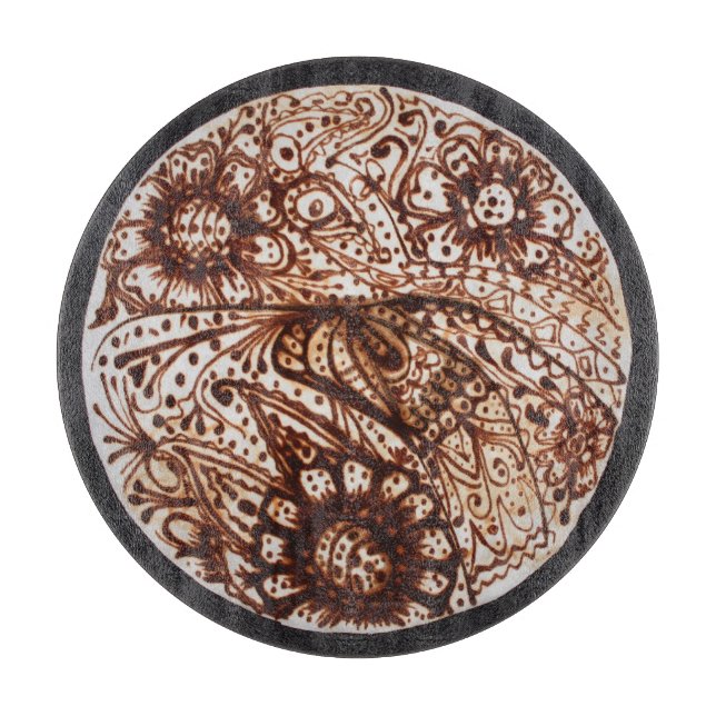 Tabla De Cortar Círculo de henna (Anverso)