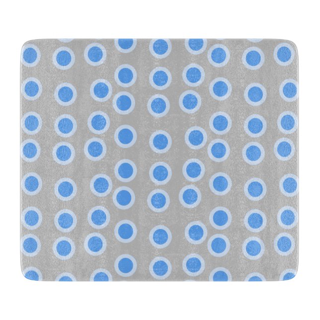 Tabla De Cortar Círculos azul y azul claro (Anverso)