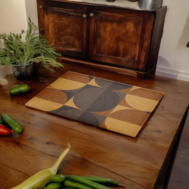 Tabla De Cortar Círculos marrones (Chopping Board)