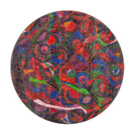 Tabla De Cortar Círculos rojos