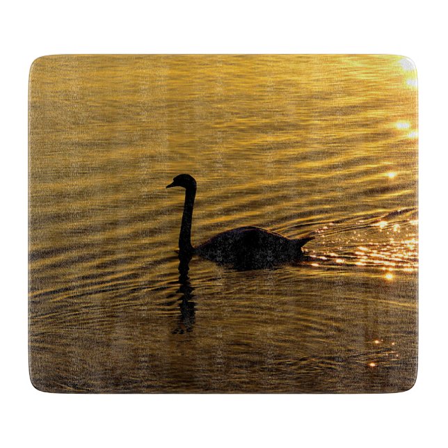 Tabla De Cortar Cisne dorado (Anverso)