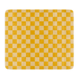 Tabla De Cortar Citrus cream checkered board pattern