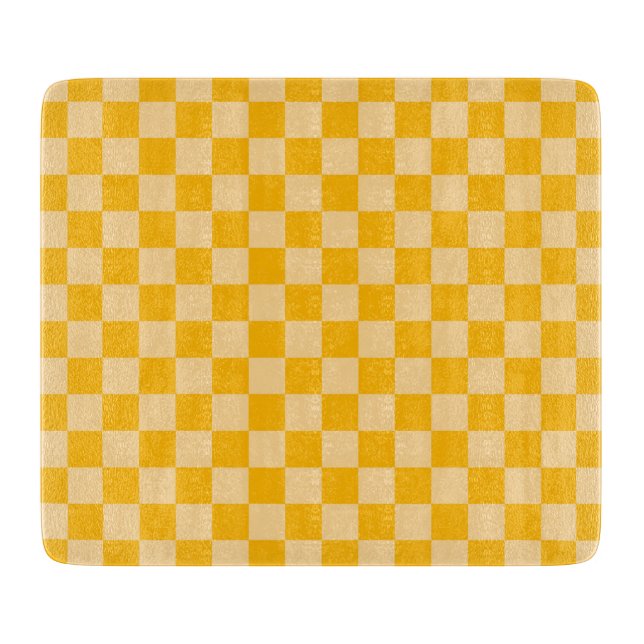 Tabla De Cortar Citrus cream checkered board pattern (Anverso)