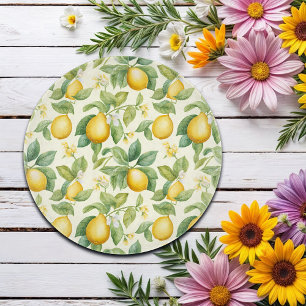 Tabla De Cortar Citrus de flores de limón mediterráneo