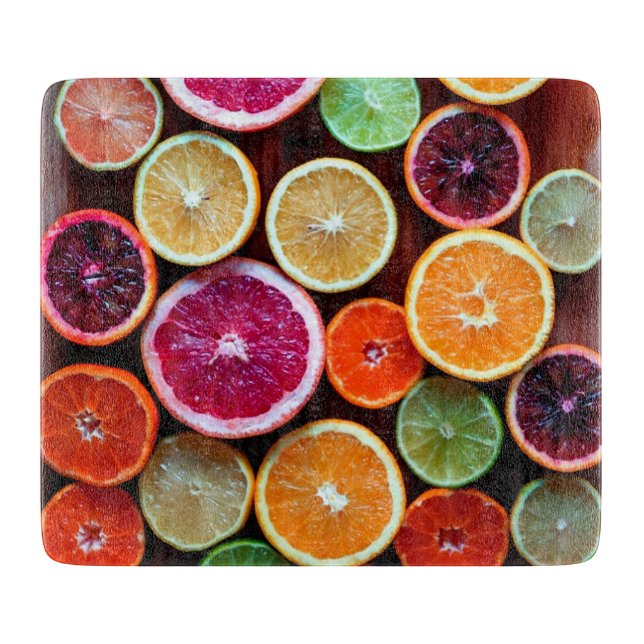 Tabla De Cortar Citrus Dream Lemon Lime Naranja Fruit (Anverso)