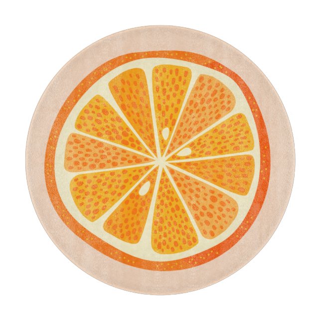 Tabla De Cortar Citrus Naranja (Anverso)