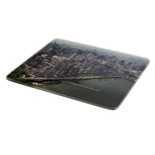 Tabla De Cortar Ciudad de Nueva York cerca del río