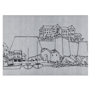 Tabla De Cortar Ciudad fortificada de Calvi  Córcega, Francia