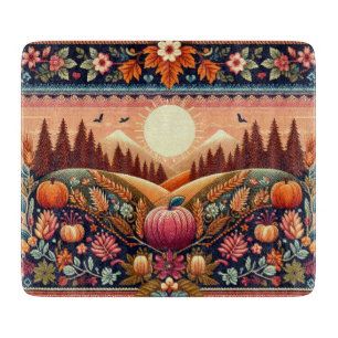 Tabla De Cortar Clásico Fair Isle Otoño