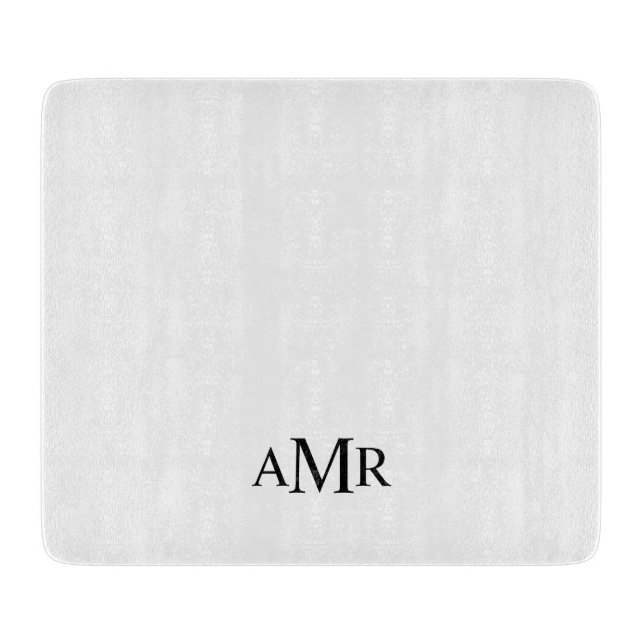 Tabla De Cortar Classic Personalized Monogram (Anverso)