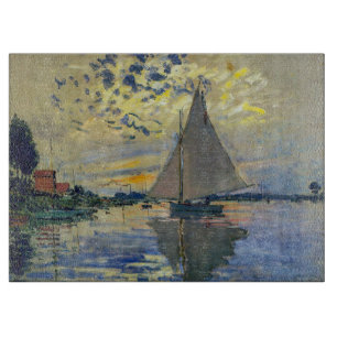 Tabla De Cortar Claude Monet - Barco de vela en Le Petit-Gennevill