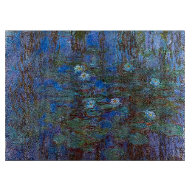 Tabla De Cortar Claude Monet - Blue Water Lilies (Anverso)