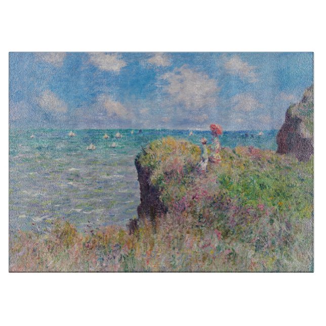 Tabla De Cortar Claude Monet - Camino acantilado en Pourville (Anverso)