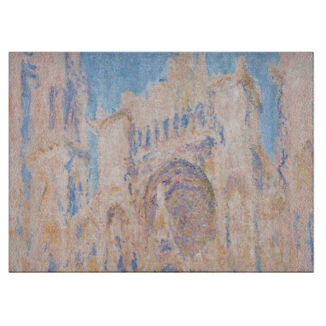 Tabla De Cortar Claude Monet - Catedral de Rouen al atardecer (Anverso)