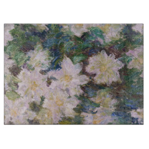 Tabla De Cortar Claude Monet - Clemátides blancas