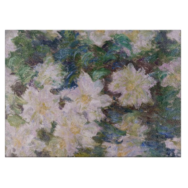 Tabla De Cortar Claude Monet - Clemátides blancas (Anverso)