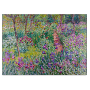 Tabla De Cortar Claude Monet - El jardín de iris en Giverny