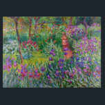 Tabla De Cortar Claude Monet: El jardín Iris de Giverny<br><div class="desc">Una bonita pizarra clásica de corte de cristal con iris garden en Giverny,  pintada por el impresionista pintor francés Claude Monet.</div>