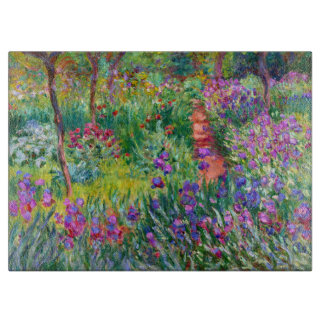 Tabla De Cortar Claude Monet: El jardín Iris de Giverny