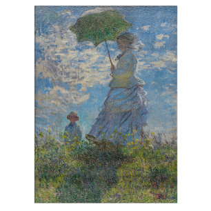 Tabla De Cortar Claude Monet - El Paseo, Mujer con Paraguas
