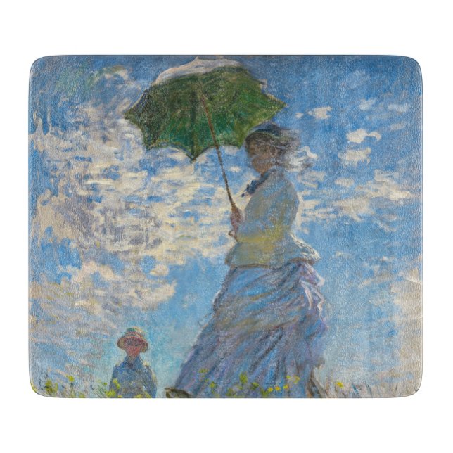 Tabla De Cortar Claude Monet - El paseo, mujer con sombrilla (Anverso)