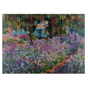 Tabla De Cortar Claude Monet: Iris en el jardín de Monet