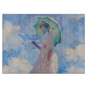 Tabla De Cortar Claude Monet - Mujer con Parasol a la izquierda