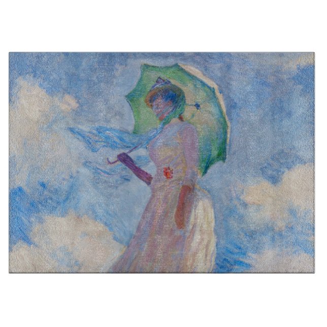 Tabla De Cortar Claude Monet - Mujer con Parasol a la izquierda (Anverso)