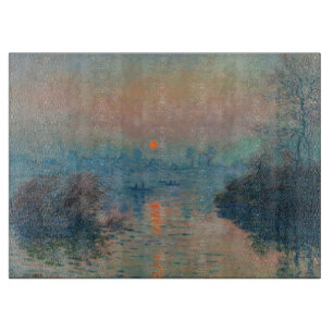 Tabla De Cortar Claude Monet - Puesta de sol en el Sena en Lavacou