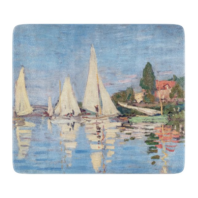 Tabla De Cortar Claude Monet - Regattas en Argenteuil (Anverso)