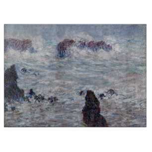 Tabla De Cortar Claude Monet - Tormenta frente a la costa de Belle