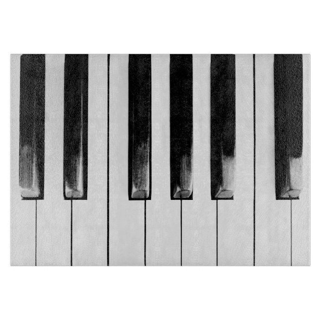Tabla De Cortar Claves de piano antiguas (Anverso)