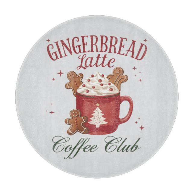 Tabla De Cortar Club de Café Latte Gingerbread (Anverso)