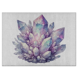 Tabla De Cortar Cluster de Cuartz de Pastel