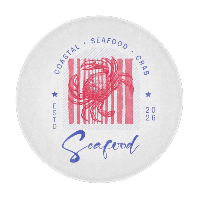 Tabla De Cortar Coastal Crab Cloth Placemat (Anverso)