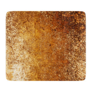 Tabla De Cortar Cobre grueso rústico curtido de color marrón rojiz