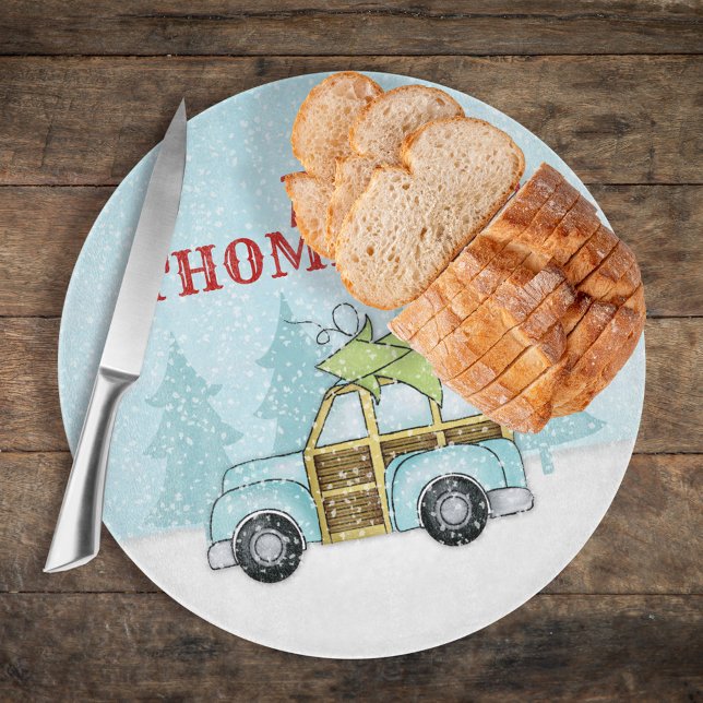 Tabla De Cortar Coche de nieve navideño navideño navideño en invie (Subido por el creador)