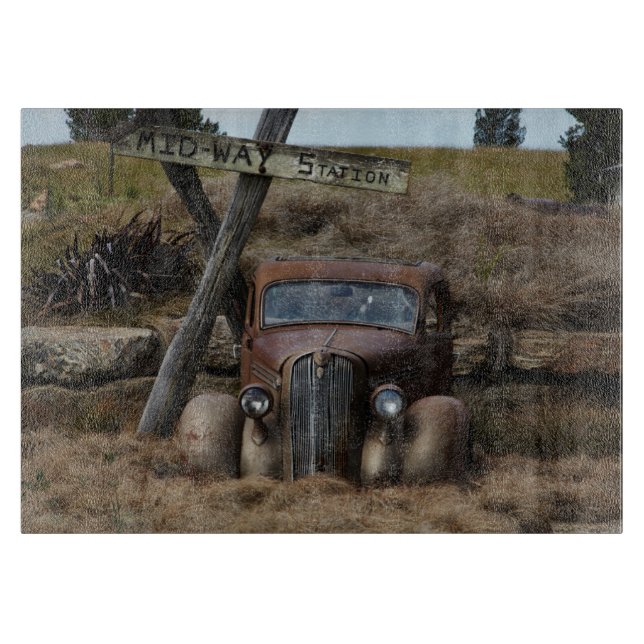 Tabla De Cortar Coche viejo (Anverso)