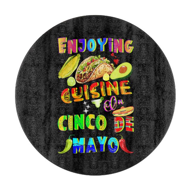Tabla De Cortar Cocina De Cinco De Mayo (Anverso)
