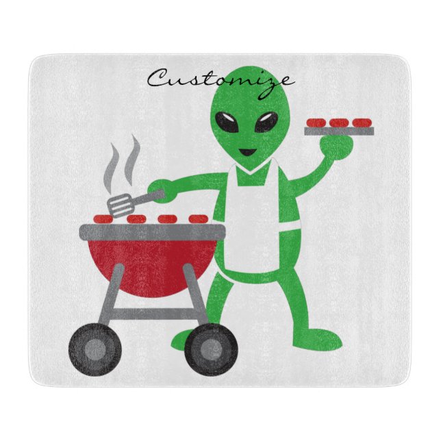 Tabla De Cortar Cocina de Cocina de Alien Barbecue Thunder_Cove (Anverso)