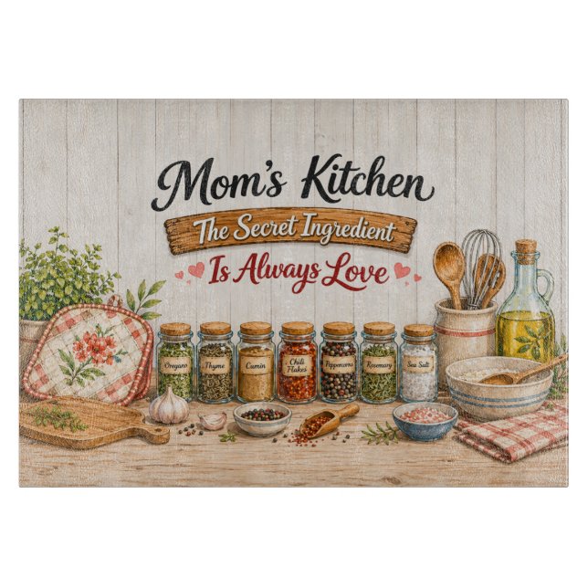 Tabla De Cortar Cocina de Mamá (Anverso)
