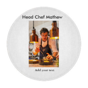 Tabla De Cortar Cocina del chef añada nombre de texto hombres pana