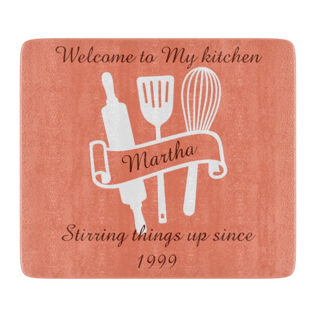 Tabla De Cortar Cocina personalizada  (Anverso)