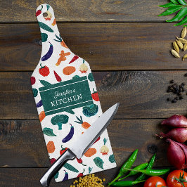 Tabla De Cortar Cocina Personalizado Vegetales de Vidrio