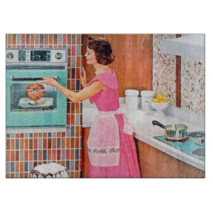 Tabla De Cortar Cocina retro vintage linda señora cocina