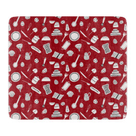 Tabla De Cortar Cocina roja retro