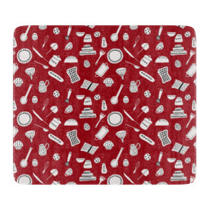 Tabla De Cortar Cocina roja retro