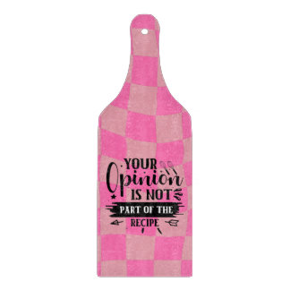 Tabla De Cortar Cocina rosa retro divertida diciendo