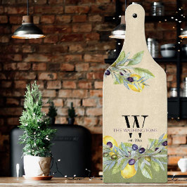 Tabla De Cortar Cocina Toscana Lemons Olives