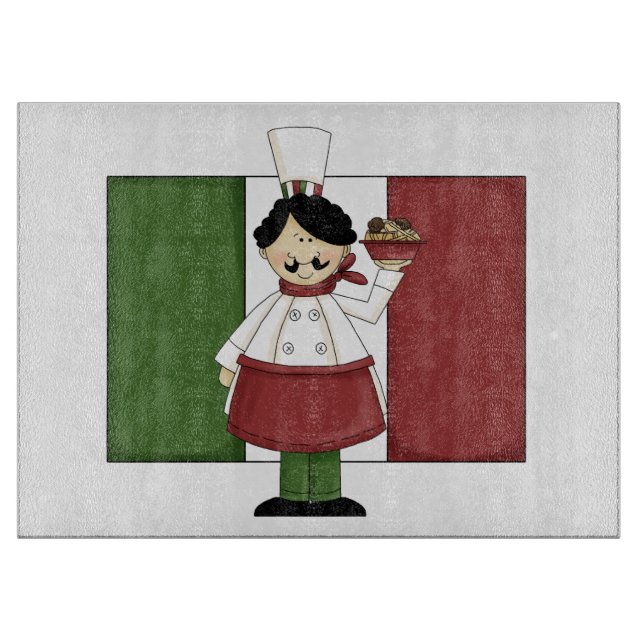 Tabla De Cortar Cocinero italiano #3 (Anverso)